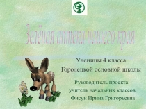 Презентация по познанию мира на тему Лекарственные растения(4 класс)