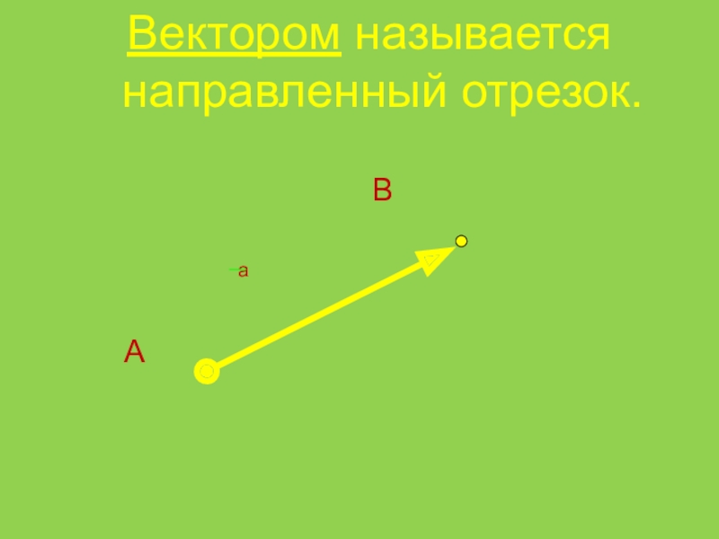 Вектором называется