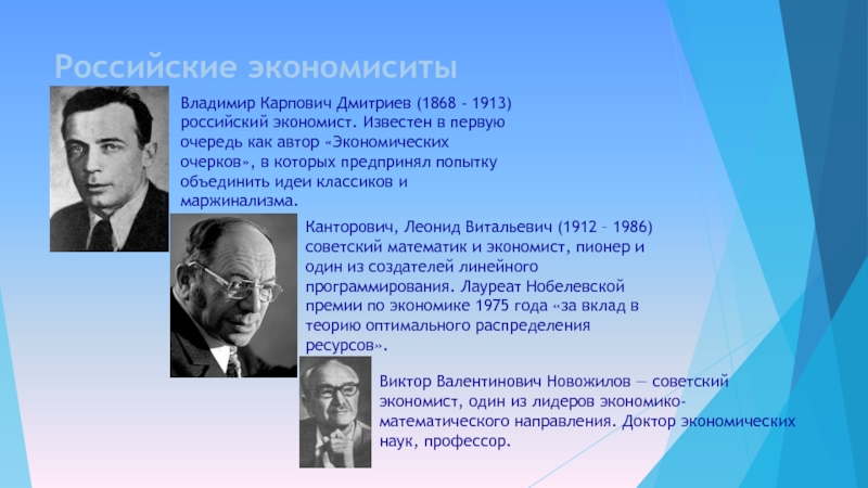 Роль ученого в экономике. Известные экономисты 20 века. Известные ученые экономисты. Отечественные ученые-экономисты.