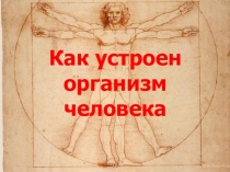 Презентация по окружающему миру на тему Как устроен организм человека