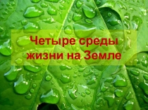 Презентация по биологии 4 СРЕДЫ ЖИЗНИ