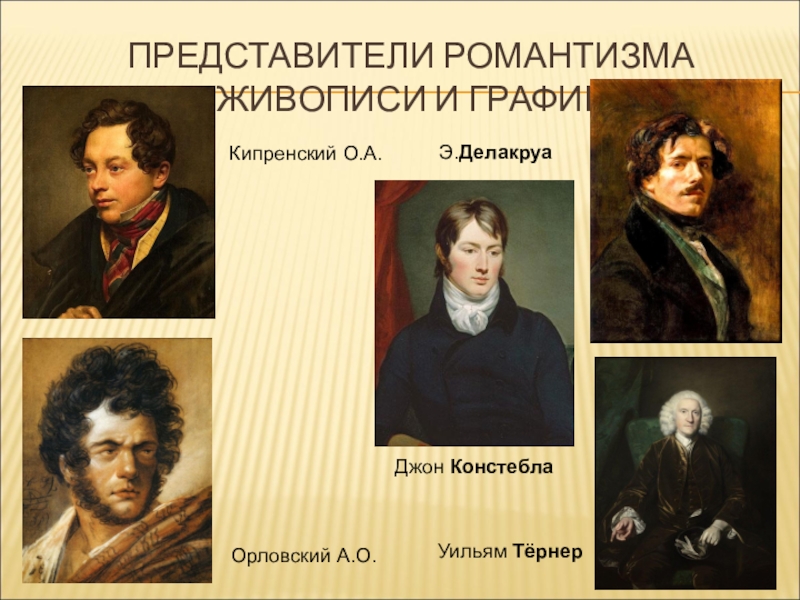 Представители романтизма в России 19 век