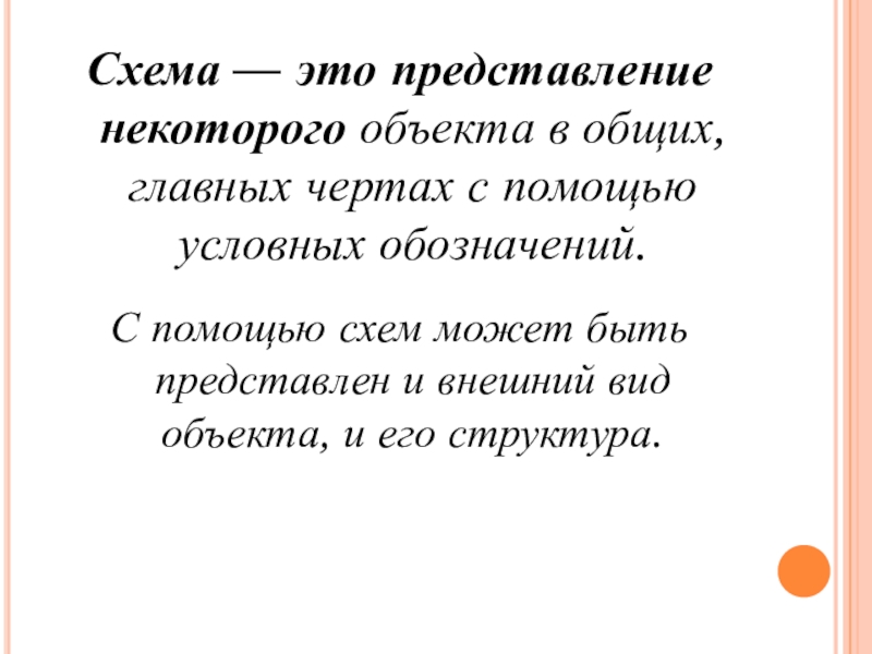 Представление некоторого объекта. Схема это представление некоторого объекта в общих главных чертах. Представление некоторого объекта в общих главных чертах с помощью. С кем это представление объектов общих чертах с помощью условных. Романтизированное представление это.