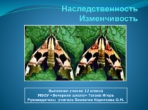 Презентация по биологии Наследственность и изменчивость (12 класс)