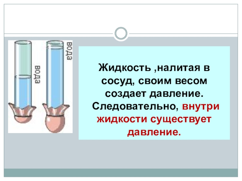 Какая жидкость налита. Давление внутри жидкости. Внутри жидкости существует давление. Давление внутри жидкости опыт. Опыт давление жидкости.