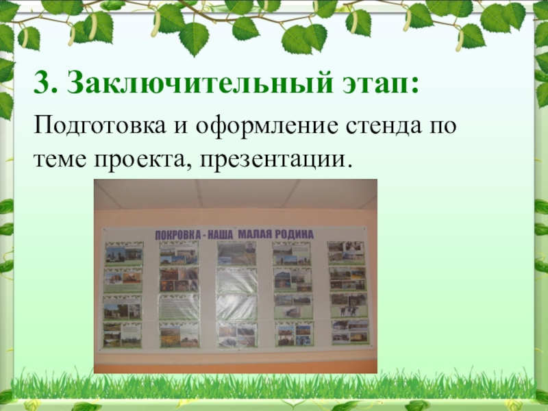 Что значит итоговая. Оформление стенда проекта. Проект на тему оформление стендов. Наши проекты оформление стенда. Оформление стенда моя малая Родина.