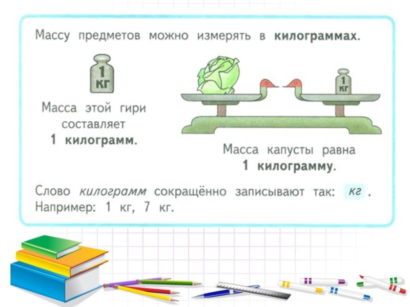 Килограмм презентация по математике 1 класс