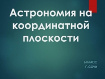 Презентация по математике 6 класс Координатная плоскость