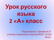 Презентация имена существительные 2 класс