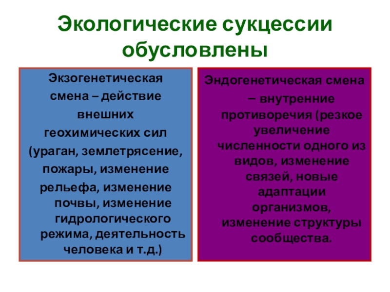 Биология 9 класс саморазвитие экосистемы презентация