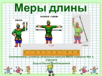 Презентация к предметному модулю Время и числовая информация Меры длины