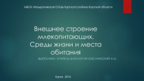 Презентация к методической разработке Внешнее строение млекопитающих 7 класс