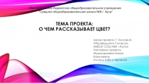 Презентация по ИЗО. Информационно-познавательный проект О чём рассказывает цвет?, 7 класс.