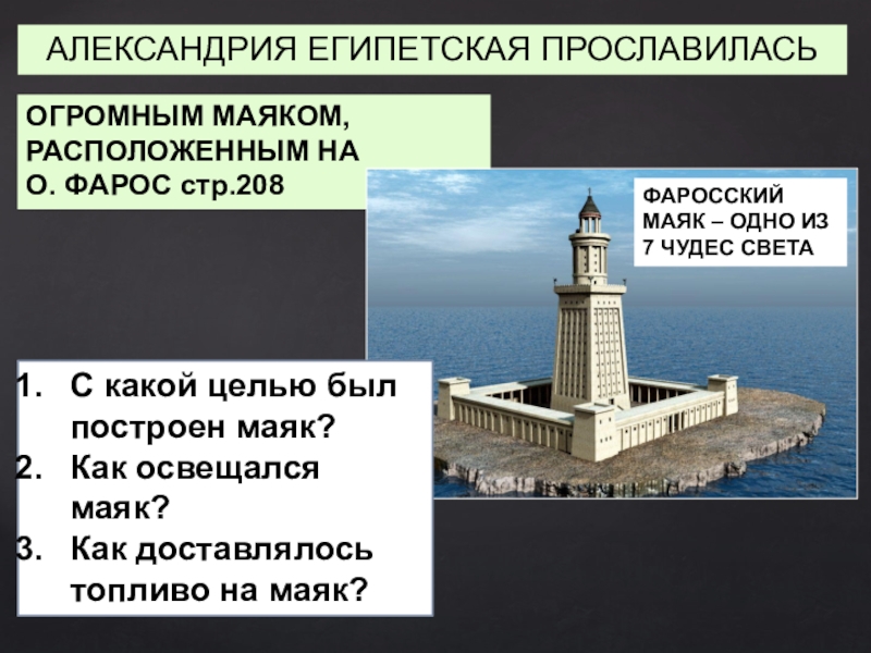 Презентация александрия египетская 5 класс фгос