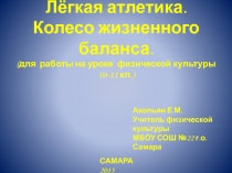 Презентация Лёгкая атлетика. Колесо баланса