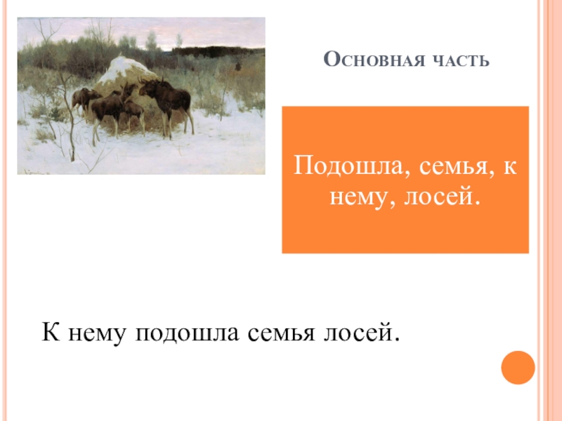 Сочинение по картине степанова лоси 2 класс школа россии презентация