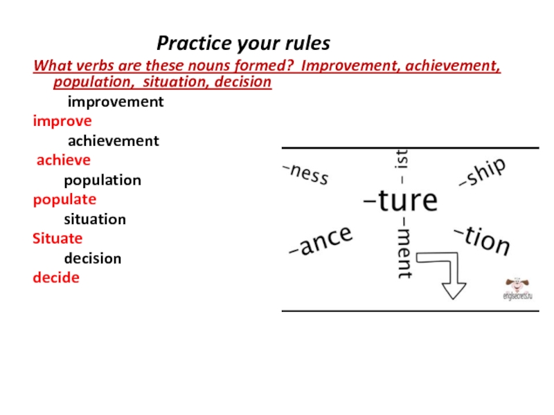 Practice your rulesWhat verbs are