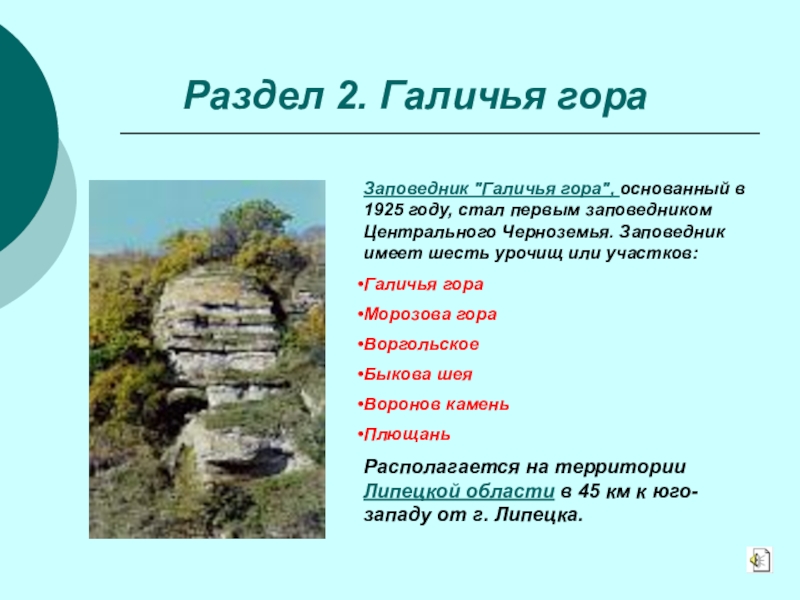 Галичья гора где находится. Галичья гора заповедник проект. Галичья гора Морозова гора. Заповедник Галичья гора в Липецкой области доклад. Галичья гора Липецкая область презентация.