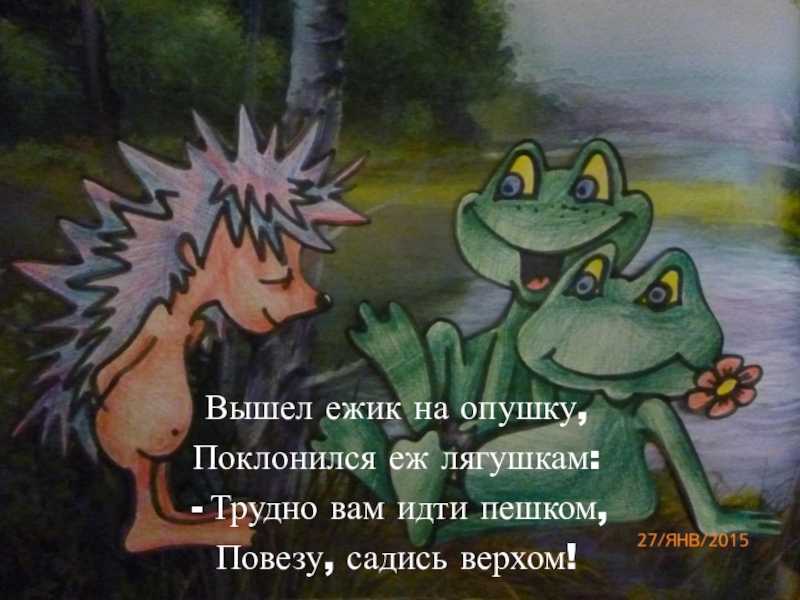 Вышел ежик. Ежик и лягушка. А Ёжик выйдет. Трудно лягушкам. Лягушка и Ежик прикольные.