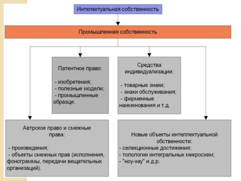 Патентное право в схемах и таблицах