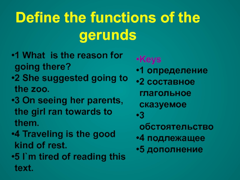 Class def. Functions of Gerund. Define the function of be объяснение. What is Gerund. Define the function of 