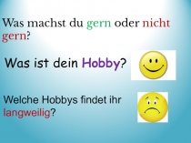 Презентация открытого урока по немецкому языку Хобби