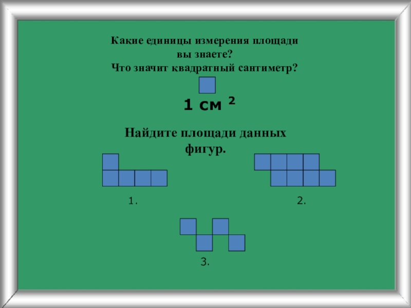 3 класс площадь единицы площади презентация