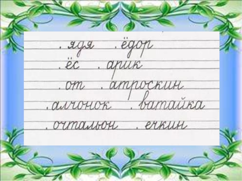 Презентация большая буква в именах собственных 1 класс школа россии