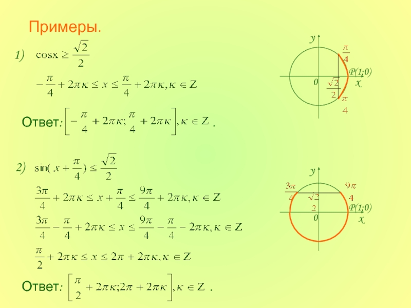 Реши тригонометрическое уравнение sin x 1 2. Решение тригонометрических неравенств косинус. Решение тригонометрических уравнений методом неравенств. Тригонометрические неравенства sin x > 1/3. Решение простых тригонометрических неравенств.