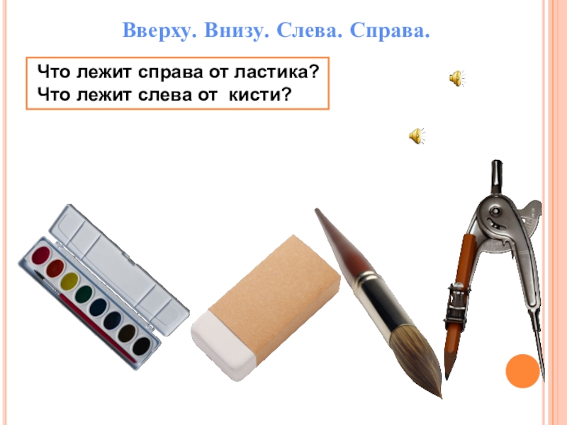 Презентация 1 класс вверху внизу. Слева от Кисточки. Справа. Как правильно вверху. Картинки вверху внизу слева справа 1 класс.