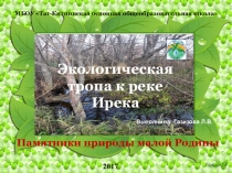 Презентация к уроку окружающего мира Экологическая тропа к реке Ирека