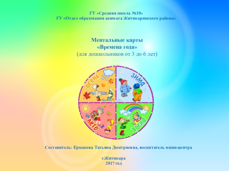 Интеллект карта времена года