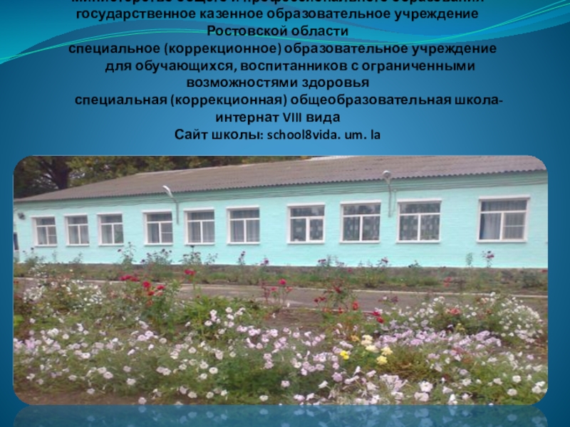 Государственное казенное учреждение ростовской области. Школа интернат Купино.