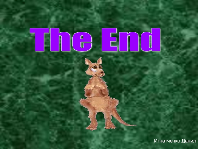 The End Игнатченко Данил