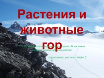 Растения и животные 4 класс