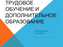 Трудовое обучение и дополнительное образование