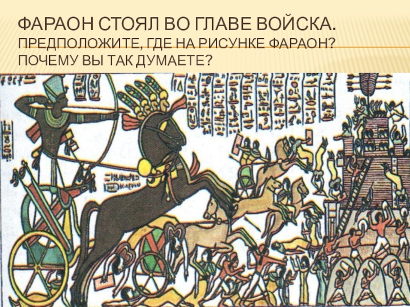 Кто стоял во главе. Во главе армии фараон. Схема рисунок войско фараона. Зачем фараоны воевали. Фараон стоял во главе государства.