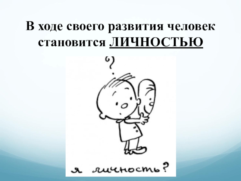 Презентация по обществознанию 6 класс человек личность