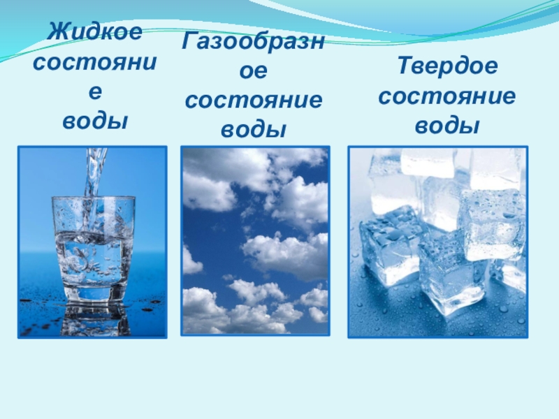 Какая вода в жидком состоянии