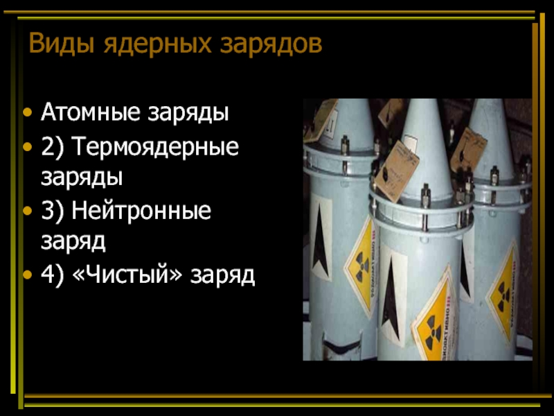 Атомный заряд. Виды атомных зарядов. Виды ядерных зарядов. Виды зарядов ядерного оружия.