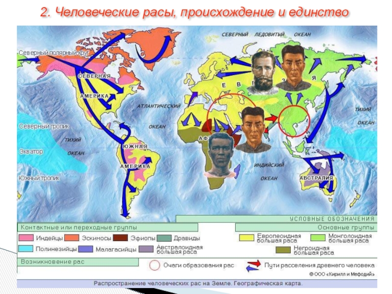 Карта происхождение человека