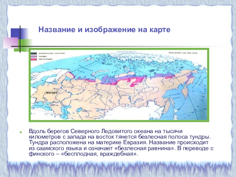 Северные безлесные зоны презентация 8 класс полярная звезда