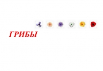 Презентация по познанию мира Грибы