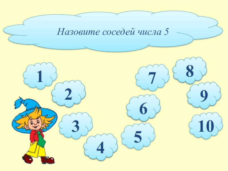 Презентация соседи числа для дошкольников