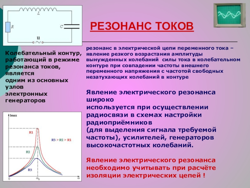 Резонанс в физике проект