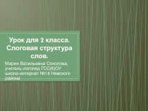 Слова звукобуквенного и слогового состава типа рыбак