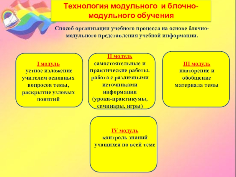 3 какова структура модульного учебного плана