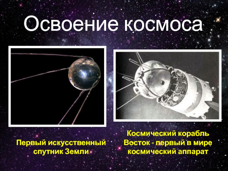 История покорения космоса презентация