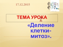 Конкурсный урок Деление клетки - митоз