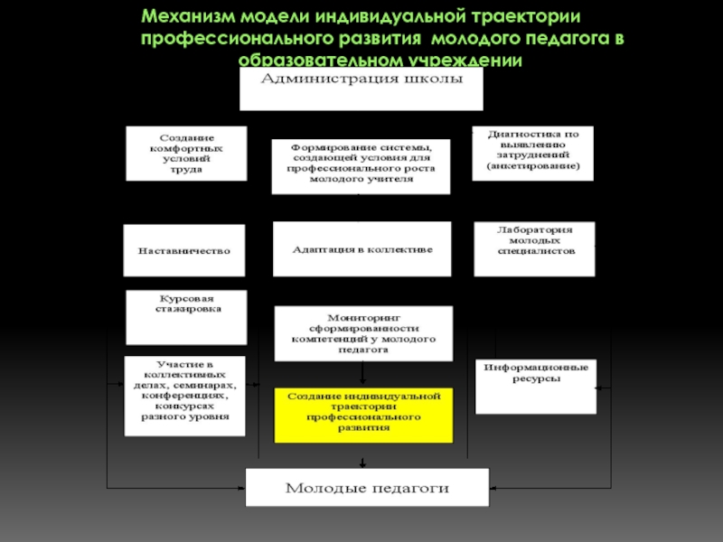 Модель индивидуального. 3. Проиллюстрируйте траектории профессионального развития..